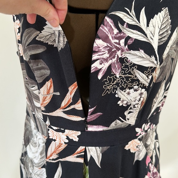 Portmans distressed size 12 black floral dress - Picture 8 of 16